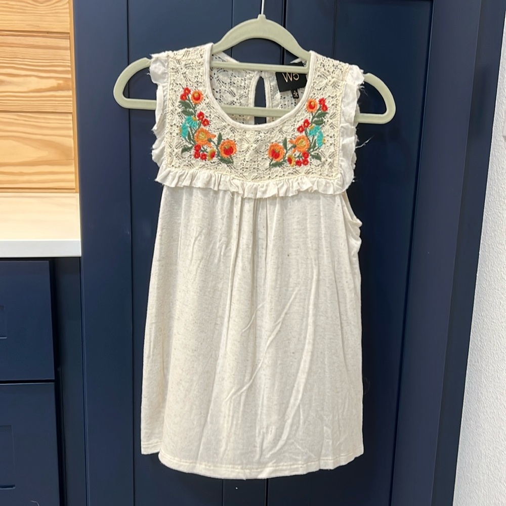 Embroidered Tank Top